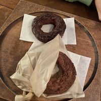 Chai and brown sugar donuts  at Monsoon Donuts in Maebashi