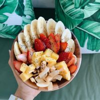 First Love
(Acai berry, banana, strawberry, Mango, coconut chips, homemade granola, chia seed) at Hosay Bowl in Phuket