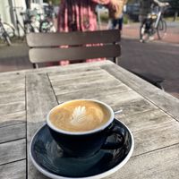 Op het terras in de september zon  at Blend in Haarlem