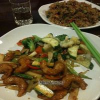 Vegan shrimp stirfry. It was pretty tasty. at Symphonie Vegan in Richmond