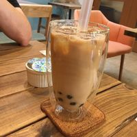 Tapioca with soy milk at Tsumugu Cafe in Tokyo