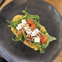 The hummus was so tasty! Really enjoyed the vegan feta too.  at Vascobelo V-bar in Haarlem