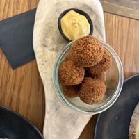 Vegan bitterballen! A Dutch snack, I had never tried before, very tasty!  at Vascobelo V-bar in Haarlem