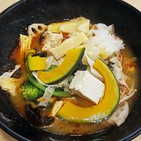 Malatang cooked with vegan ingredients and vegan broth at Sonogong Maratang 손오공 마라탕 - Seogyo in Seoul