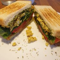 pesto sandwich at This World is a Playground - 이 세계는 놀이터예요 in Seoul