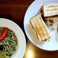 Pasta and sandwich at This World is a Playground - 이 세계는 놀이터예요 in Seoul