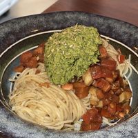 Chamnamul pesto pasta - my favourite   at This World is a Playground - 이 세계는 놀이터예요 in Seoul