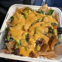 Vegan nachos. Delicious   at Vegan Avenue in San Antonio