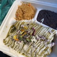 Enchilada plata. Phenomenal   at Vegan Avenue in San Antonio