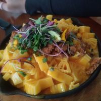 Mac and cheese skillit at Vegan Avenue in San Antonio