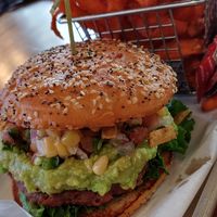Delicious bugers at Vegan Avenue in San Antonio