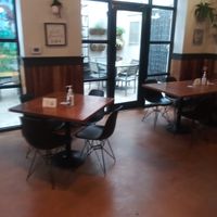 Dining area at Vegan Avenue in San Antonio