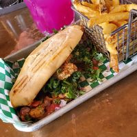 Vegan po boy at Vegan Avenue in San Antonio