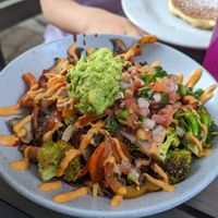 Veggie rice bowl 🤤 at Vegan Avenue in San Antonio