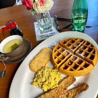 Waffles 🧇   at Vegan Avenue in San Antonio