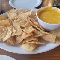 Chips and queso at Vegan Avenue in San Antonio