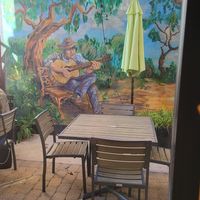 Lovely patio at Vegan Avenue in San Antonio
