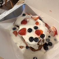 Berry French toast to-goo  at Vegan Avenue in San Antonio