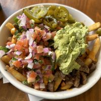 Carne asada fries - pretty good!   at Vegan Avenue in San Antonio