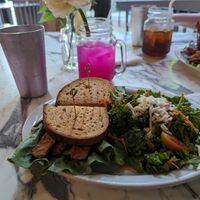BLTA with kale salad at Vegan Avenue in San Antonio