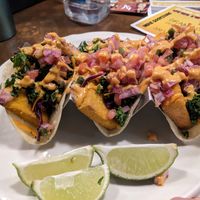 Baja tacos at Vegan Avenue in San Antonio