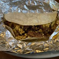 Tofu and Bacon Taco  at Vegan Avenue in San Antonio