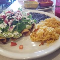 Flautas plate at Vegan Avenue in San Antonio
