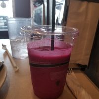 Hot Pink smoothie  at Vegan Avenue in San Antonio