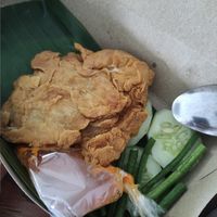 Geprek at Maharani Vegetarian Tohpati in Denpasar