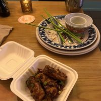 Tofu tamarind wings - crispy amazing delicious  at Lucky Lotus in Des Moines