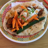 Wrap with soy curls veganized   at Lucky Lotus in Des Moines