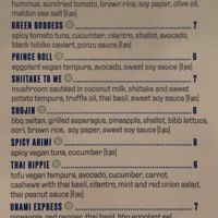 Vegan Rolls - Happy Hour menu at Blue Sushi Sake Grill in Des Moines