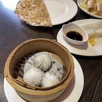 dumplings, scallion pancake at Full Moon Garden in Amsterdam