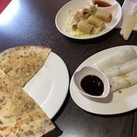 Spring rolls at Full Moon Garden in Amsterdam