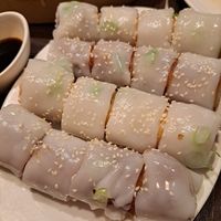 Fried dough rice noodle roll at Full Moon Garden in Amsterdam