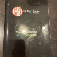 Menu has clear labels  at Full Moon Garden in Amsterdam