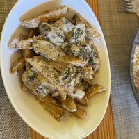 Frites with mushroom   at Mundo Vegan - Vegan World in Funchal