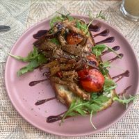 Mushroom bruschetta  at Mundo Vegan - Vegan World in Funchal