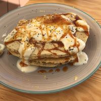 Pancakes for breakfast  at Mundo Vegan - Vegan World in Funchal