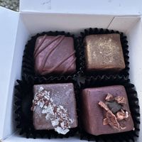 Truffles! I forgot the flavors  at indi chocolate in Seattle
