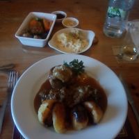 Vegan Sunday Roast at The Blue Ball in Wellington