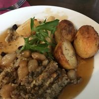 Vegan roast (partially eaten 😅) at The Blue Ball in Wellington