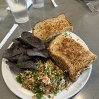 Tofu and grilled cheese (follow your heart mozzarella)  at The Manatee Cafe in St Augustine