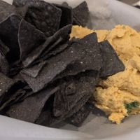 Chips and hummus at The Manatee Cafe in St Augustine