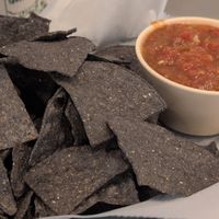 Chips and salsa (would not recommend, not much flavor) at The Manatee Cafe in St Augustine