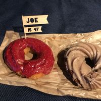Birthday doughnuts  at Deig Bakery in Reykjavik