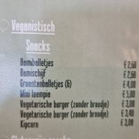 Vegan snacks at Friethuisje De Groene Rand in Aalter