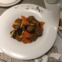 Lotus root balls with carrots and bamboo shoots  at Yong Fu Shan in Tianjin