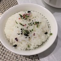 Even white rice is pretty ! at Yong Fu Shan in Tianjin