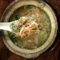 veggie chicken porridge  at Leaf Vegetarian in Kuantan